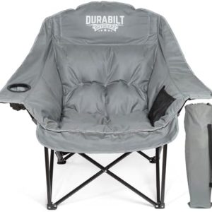 Oversized XL Heavy Duty Chair | Comfortable Wide Folding Camp Chair for Adults | Portable for Sports, Baseball, Camping