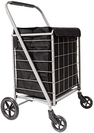 MacSports Heavy Duty Rolling Cart | 250 lbs Capacity | Foldable Design for Indoor Use | Ideal for Storage & Organization