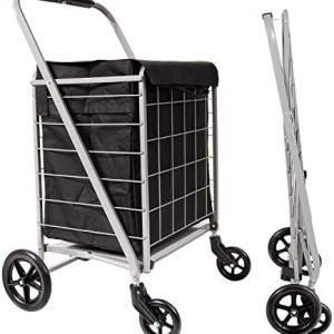 MacSports Heavy Duty Rolling Cart | 250 lbs Capacity | Foldable Design for Indoor Use | Ideal for Storage & Organization