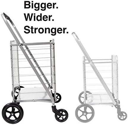 MacSports Heavy Duty Rolling Cart | 250 lbs Capacity | Foldable Design for Indoor Use | Ideal for Storage & Organization