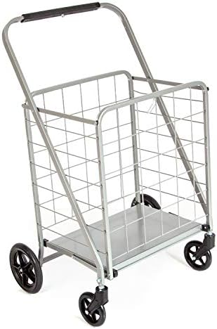 MacSports Heavy Duty Rolling Cart | 250 lbs Capacity | Foldable Design for Indoor Use | Ideal for Storage & Organization