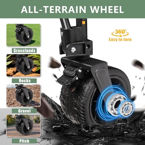 "Double Decker Wagon Heavy Duty Collapsible Utility Cart for Beach & Camping - 600LBS Capacity, Durable Steel Frame, Fol